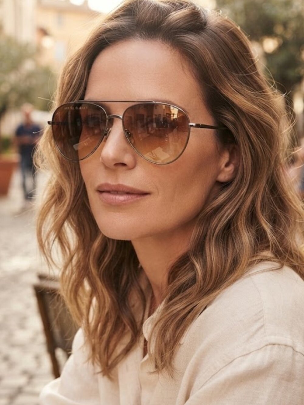 Isabel Marant Brown Gradient Aviator Sunglasses with Black Case
